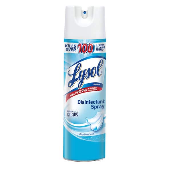 Disinfectant Spray, Household Cleaning Supplies, Antibacterial & Sanitizer, Deodorizer, Crisp Linen 19oz