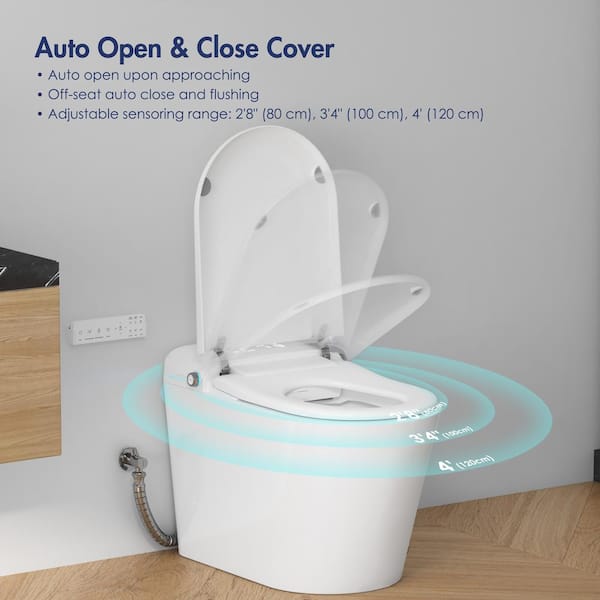 Eridanus 1-Piece Elongated Smart Bidet Toilet with Remote Control