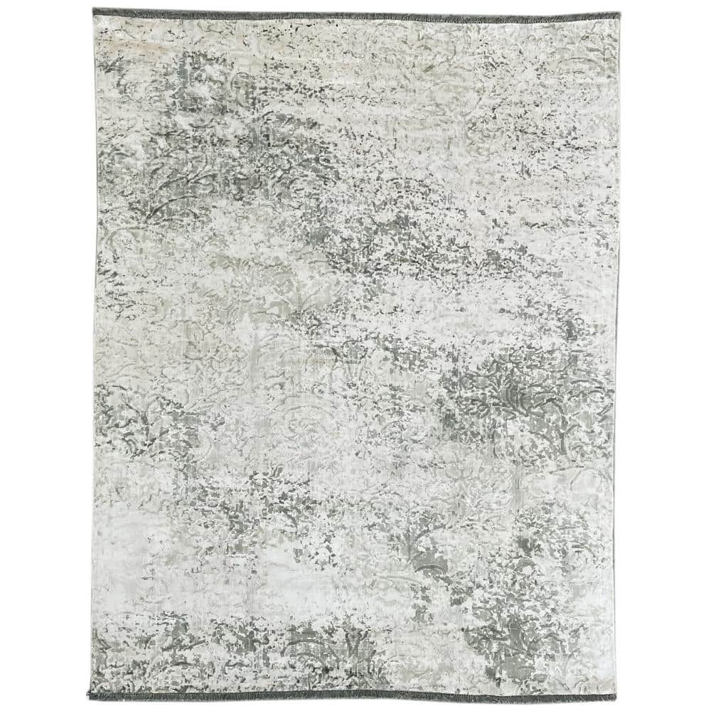 Cream Hand Woven Chunky Loop Jute Area Rug, 7x9