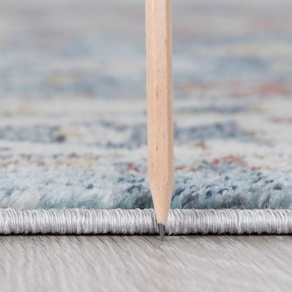 Reina Abstract Navy 2 ft. x 3 ft. Indoor Area Rug