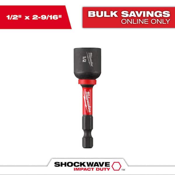 SHOCKWAVE Impact Duty 1/2 in. x 2-9/16 in. Alloy Steel Magnetic Nut Driver (1-Pack)