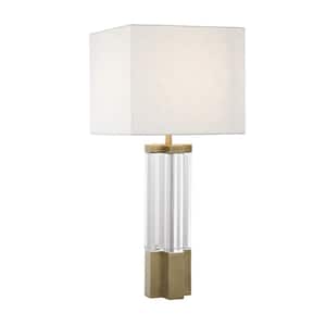 Olette I 28 in. Antique Brass Table Lamp