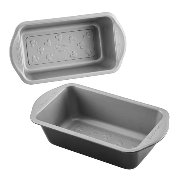 Farberware Disney Bake with Mickey Mouse 2-Piece Nonstick Loaf Pan Set, Black