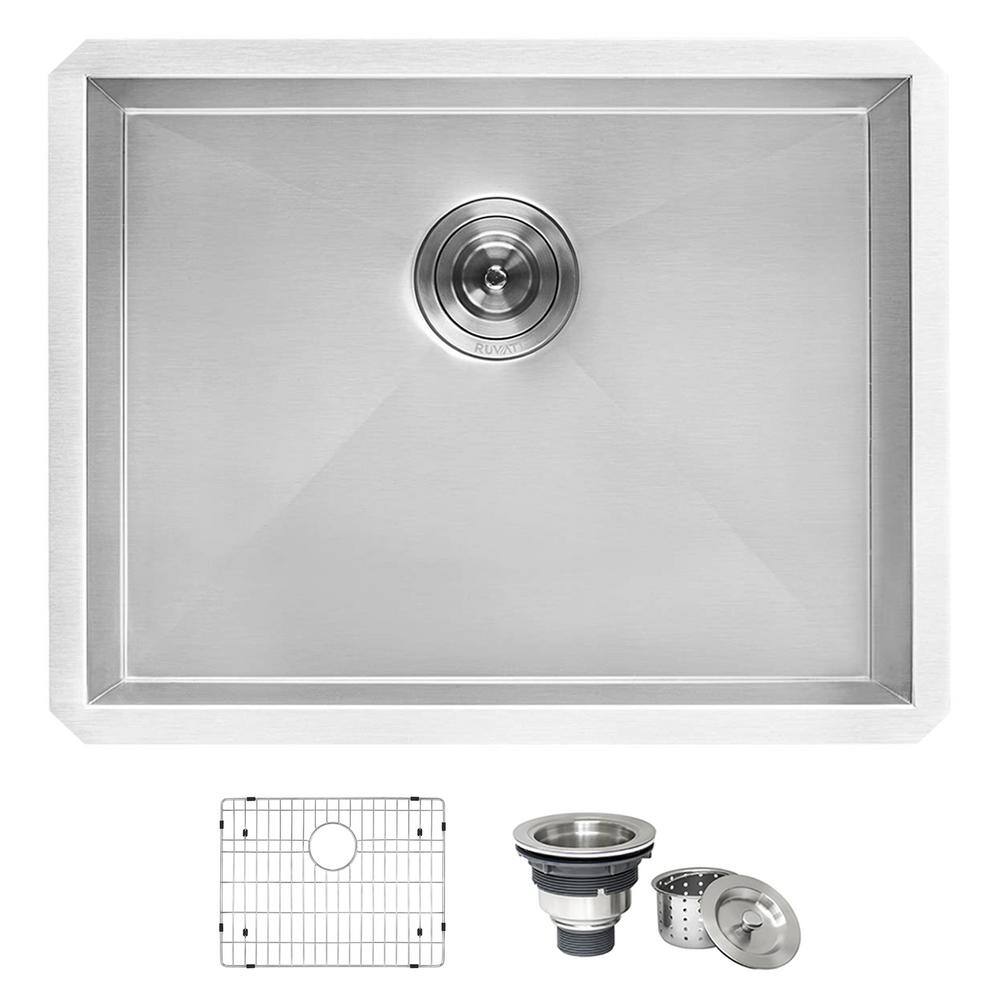 Have a question about Ruvati 23 in. x 18 in. Single Bowl Undermount 16