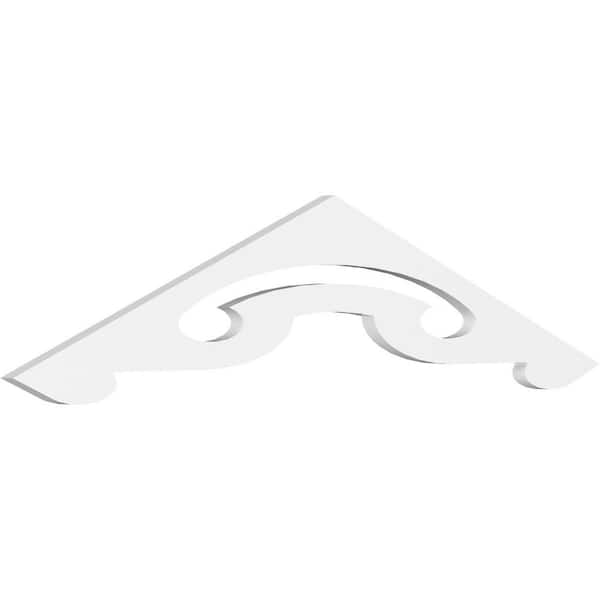 Ekena Millwork Northwest 1 in. D x 10 in. W x 48 in. L Signature Urethane Gable Pediment