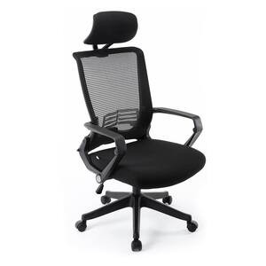 Costway Black Mesh High Back Office Chair Ergonomic Swivel Chair with ...