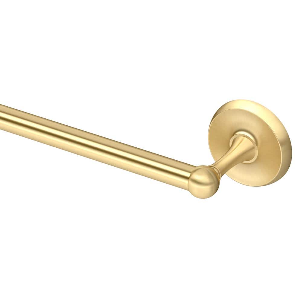 Brushed Brass 24" Wall Mounted Towel Bar