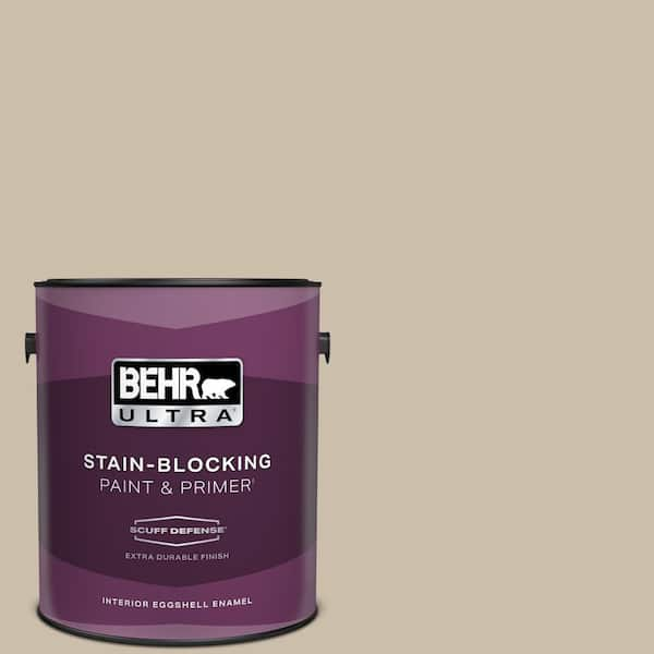 BEHR ULTRA 1 gal. Home Decorators Collection #HDC-AC-10 Bungalow Beige Extra Durable Eggshell Enamel Interior Paint & Primer