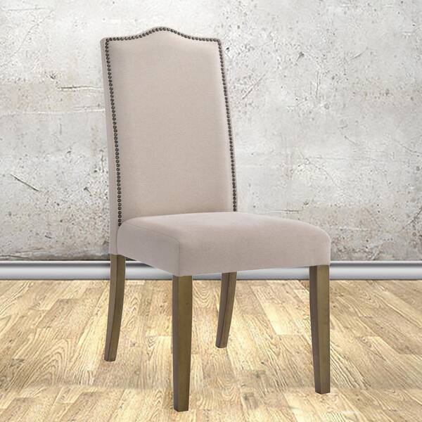 romero cream linen parsons dining chair