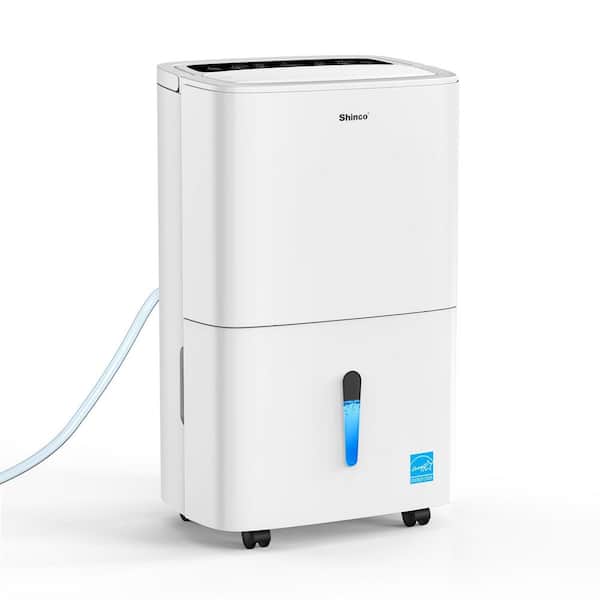 150 pt. 7,000 sq. ft. Dehumidifier in White with Pump, Auto Defrost, Dry Clothes Function, 24 H Timer