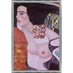 Judith II (Salome) by Gustav Klimt Piccino Luminoso Silver Framed People Oil Painting Art Print 26.5 in. x 38.5 in.