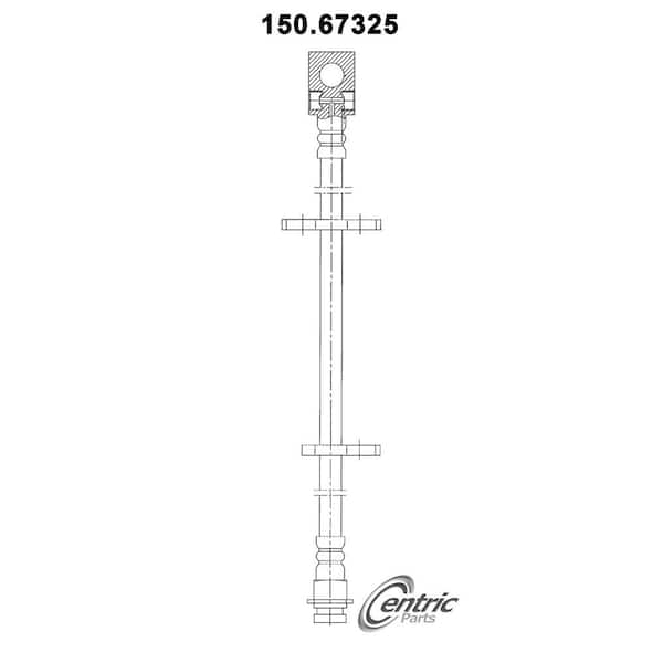 Centric Parts Brake Hydraulic Hose 1992-2000 Jeep Cherokee 2.5L