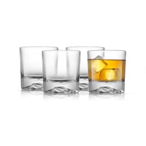 Radiant 10 oz. Mountain Clear Lead Free Crystal Double Old Fashion Set (Set of 4)