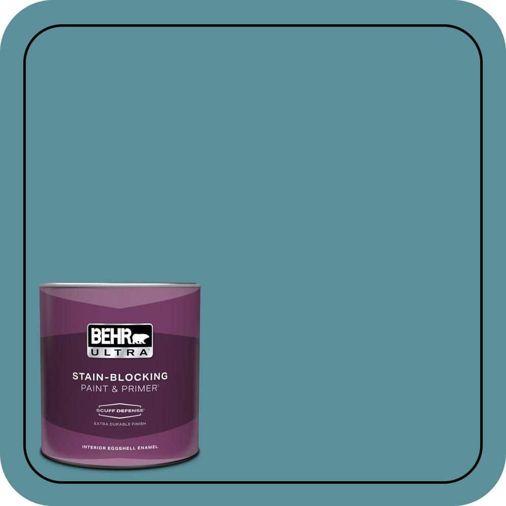 1 qt. Home Decorators Collection #HDC-AC-23A Cabana Blue Extra Durable Eggshell Enamel Interior Paint & Primer price history on PriceWatchPro