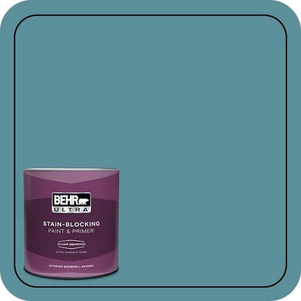 BEHR ULTRA 1 qt. Home Decorators Collection #HDC-AC-23A Cabana Blue Extra Durable Eggshell Enamel Interior Paint & Primer