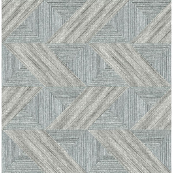 A-Street Prints Presley Slate Tessellation Textured Non-pasted Paper Wallpaper