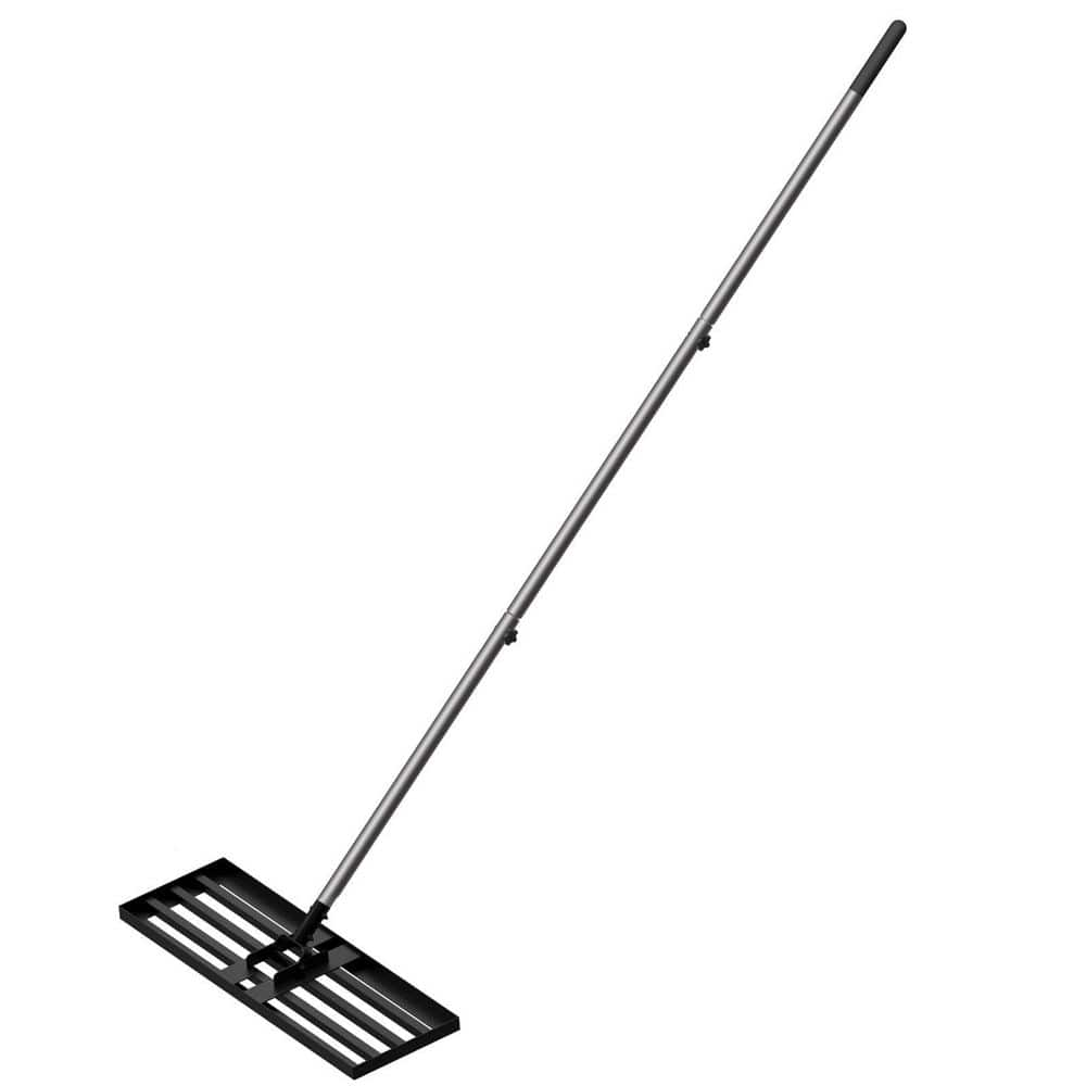 WaLensee 84 in. Steel Handle 45 in. x 10 in. Lawn Leveling Rake RL004