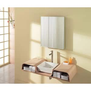 BV2430 24 in. x 30 in. Recessed or Surface Mount Medicine Cabinet in Bi-View Beveled Mirror