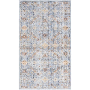 Timeless Classics Blue Ivory 3 ft. x 4 ft. Medallion Traditional Area Rug