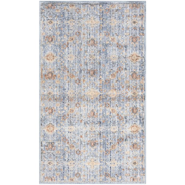 Nourison Timeless Classics Blue Doormat 3 ft. x 4 ft. Medallion Traditional Area Rug