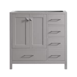 Caroline Madison 36 in. W Bath Vanity Cabinet Only in Cashmere Gray