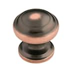 Zephyr 1-1/4 in. Oil Rubbed Bronze Highlighted Cabinet Knob