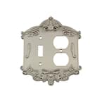 Nickel 2-Gang 1-Toggle/1-Duplex Wall Plate (1-Pack)