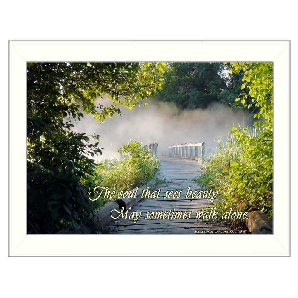 Beauty By Trendy Decor4U, Printed Wall Art, Ready To Hang Framed Poster, White Frame 15 in. x 11 in.
