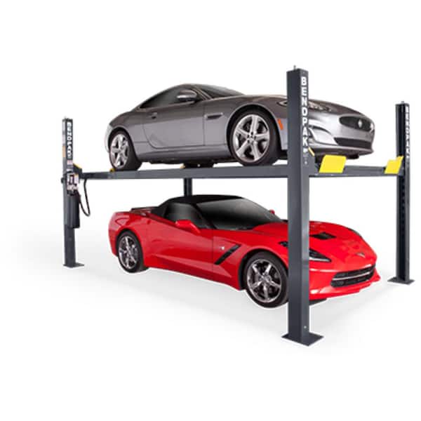 BENDPAK HD-9XW Extra-Tall 4 Post Car Lift 9000 lbs. Capacity - Versatile Freestanding Lift with 220V Power Unit Included