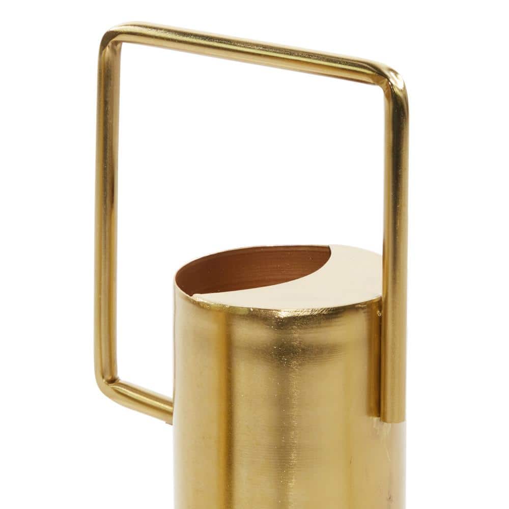 Glamorous Gold Metal Watering Can Planter Trio - Indoor/Outdoor Use