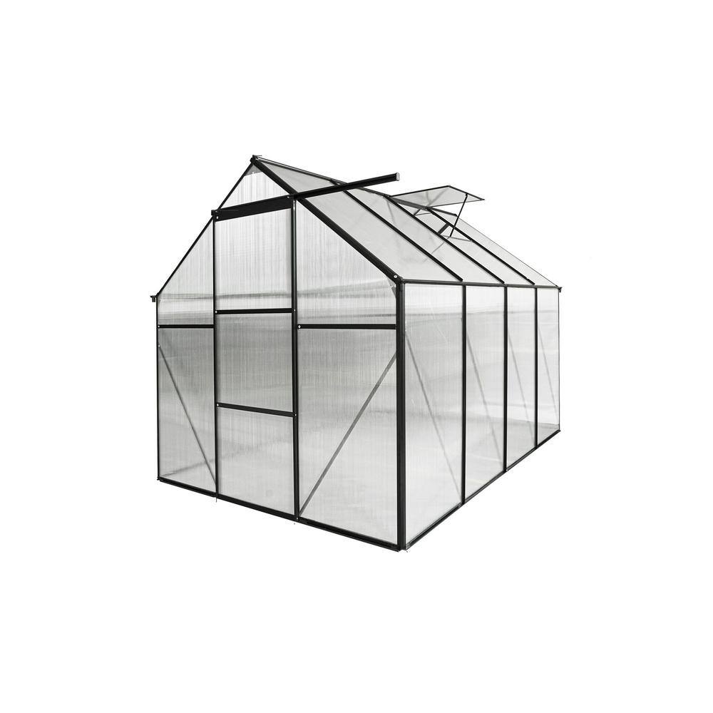 74.8 in. W x 98.42 in. D x 76.77 in. H Black Outdoor Patio Greenhouse price history on PriceWatchPro
