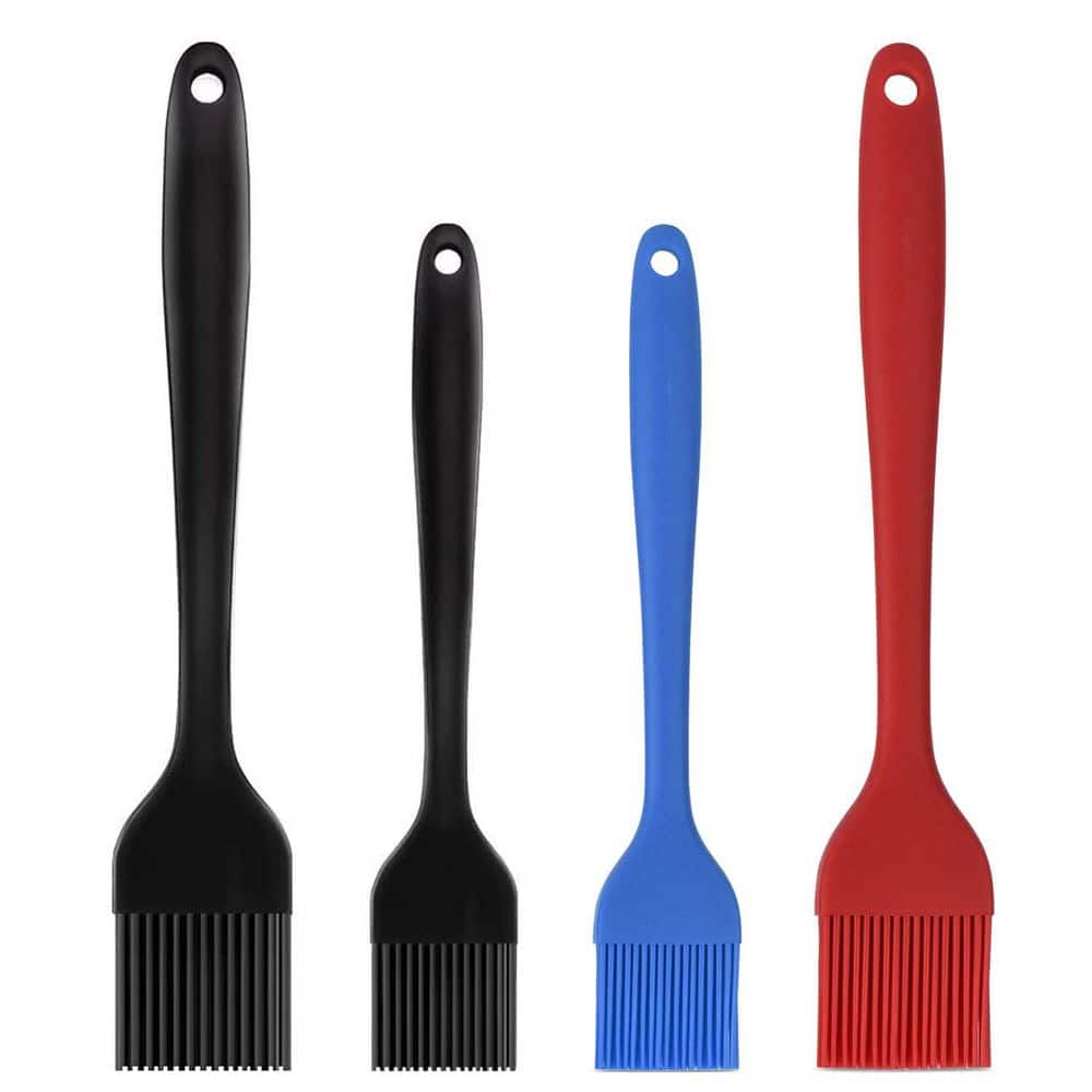 Multicolor Silicone Heat Resistant Basting Pastry Brush Set 4 Pack for BBQ Grill Kitchen Baking Cooking price history on PriceWatchPro