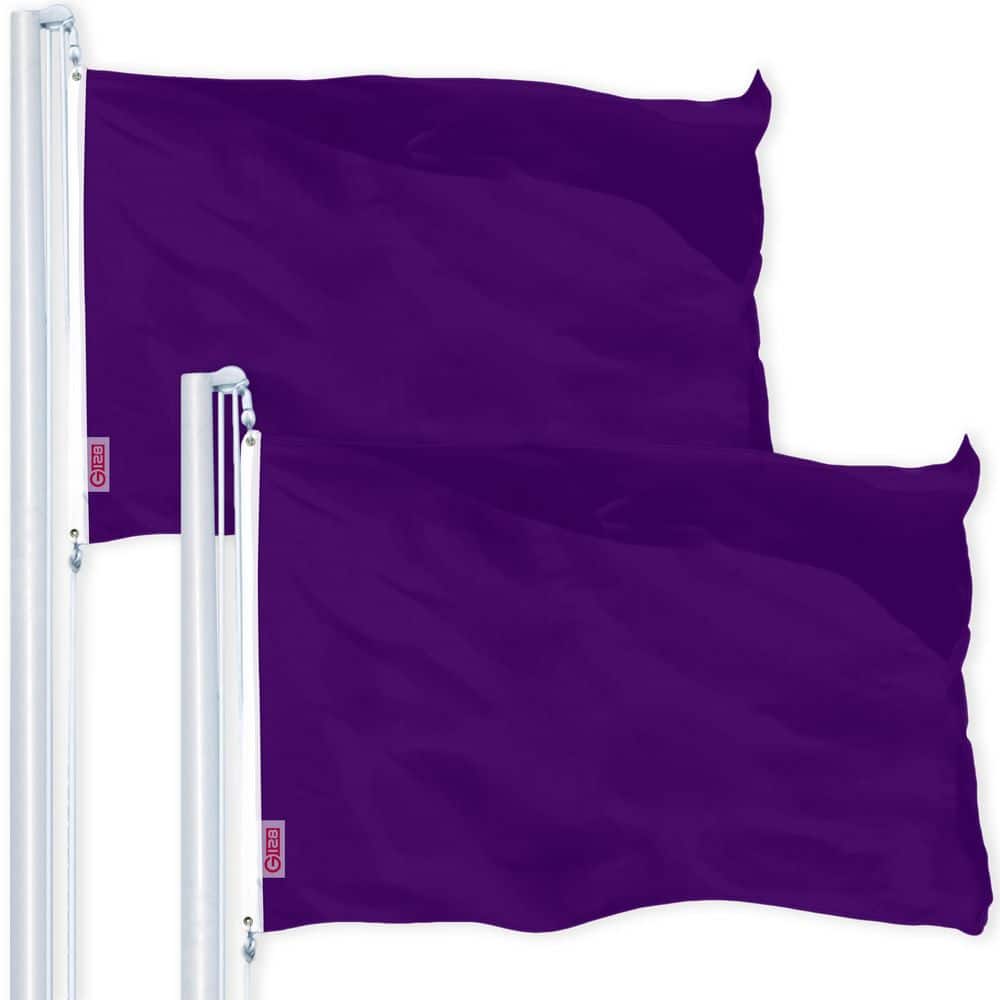 2-Pack Solid Purple LiteWeave Pro Series Flag 4 ft. x 6 ft. Printed 150D Polyester price history on PriceWatchPro