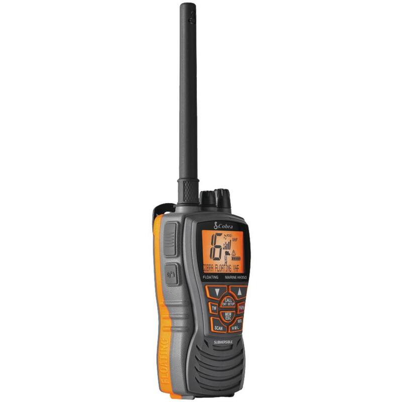 Marine 6-Watt Floating VHF Radio in Gray