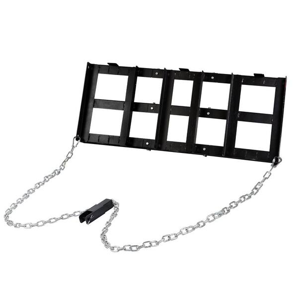 Wildaven 48 in. Reinforced Steel Pull Lawn Smoothing Landscape Power Rake