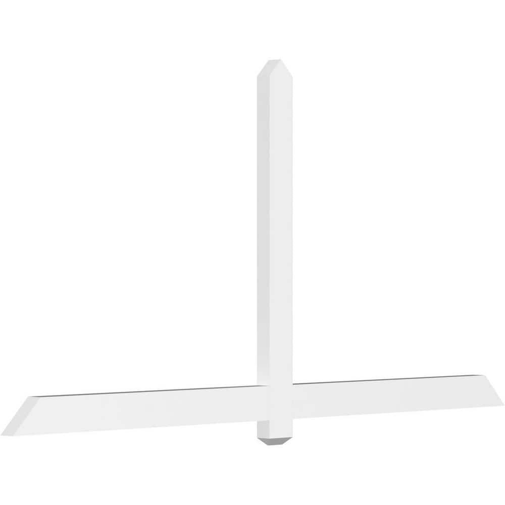 84 in. W x 42 in. H x 2 in. D x 4 in. F, 12/12 Pitch, Eugene Signature Urethane Gable Bracket, Primed Tan price history on PriceWatchPro