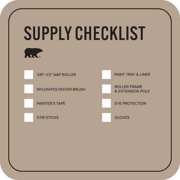 BEHR PREMIUM - 5 gal. #PFC-33 Washed Khaki Self-Priming 1-Part Epoxy Satin Interior/Exterior Concrete and Garage Floor Paint