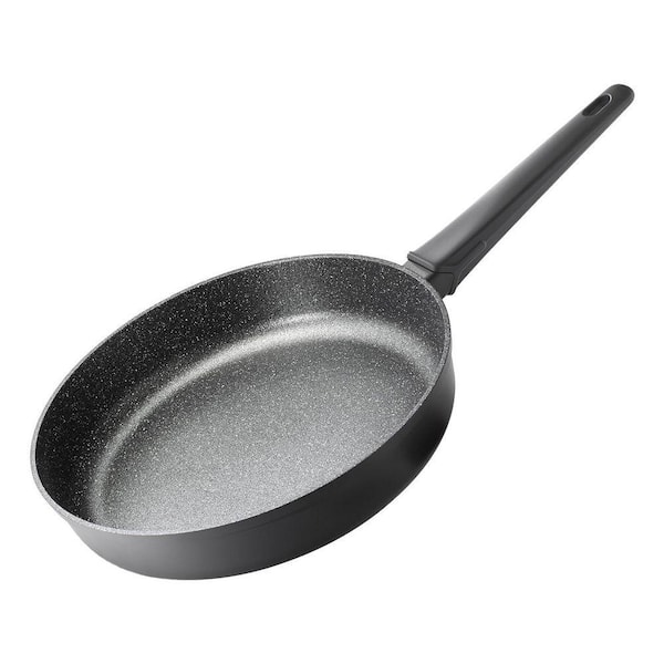 Lynzavix 10 qt. Stainless Steel Nonstick Ceramic Saute Pan with
