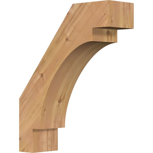 Ekena Millwork 5 1/2"W x 18"D x 22"H Merced Smooth Knee Brace, Western Red Cedar