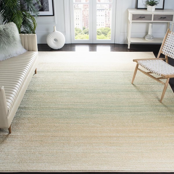 Adirondack Green/Ivory 8 ft. x 10 ft. Gradient Area Rug