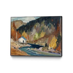 "Saveur D'automne" by Louis Tremblay Framed Abstract Wall Art Print 14 in. x 11 in.