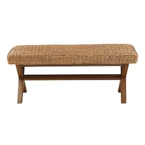 Seadrift Brown Dining Bench 45 in. W x 17 in. D x 18 in. H Bench