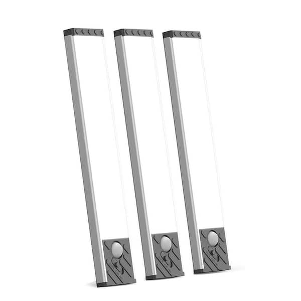 White LED Under Cabinet Lighting Lamp with Motion Sensor, 3-Level Brightness, Magnetic Mount, 3 Pack