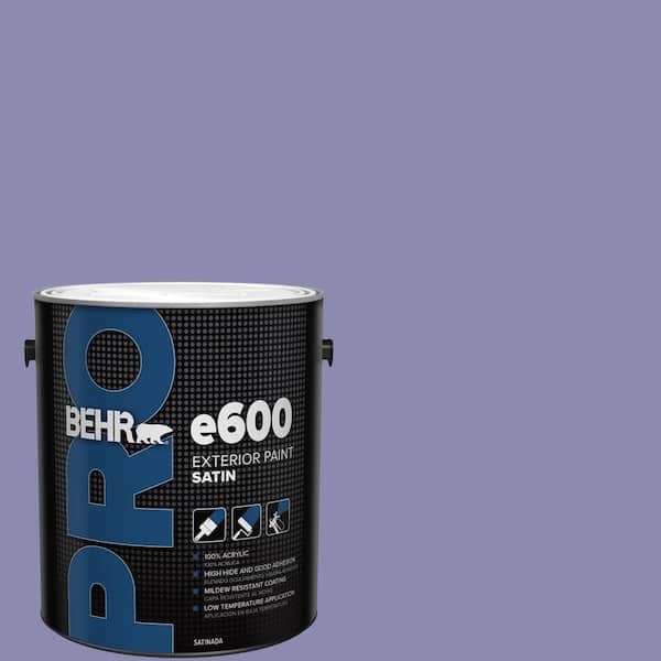 BEHR PRO 1 gal. M550 5 Violet Aura Satin Exterior Paint PR64301