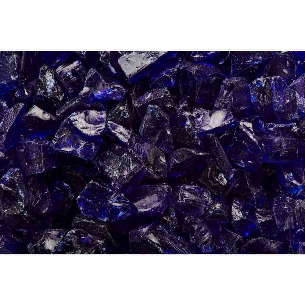 Cobalt Blue Extra Small Landscape Fire Glass, 25 lb Bag