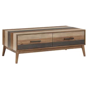 48 in. Wellington Multi-Color Rectangle Wood Top Coffee Table