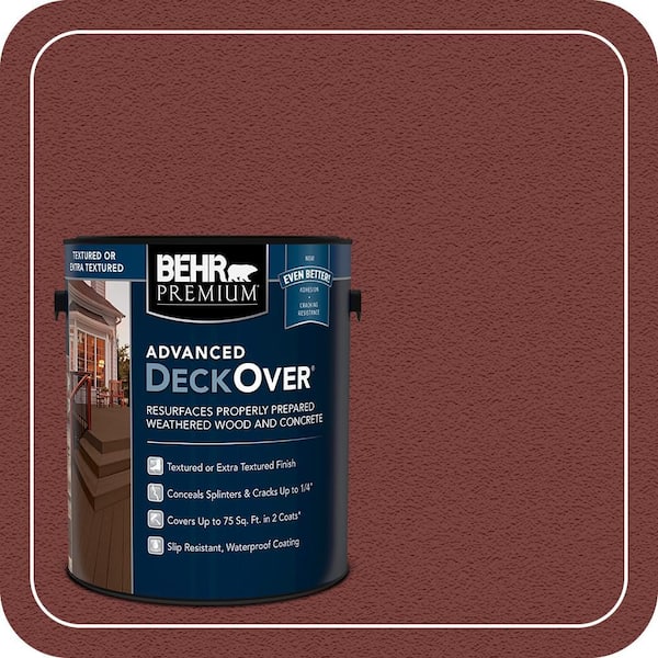 1 gal. #SC-112 Barn Red Textured Solid Color Exterior Wood and Concrete Coating