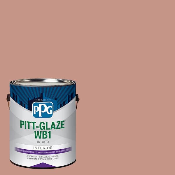 Pitt-Glaze 1 gal. PPG18-16 Salmon Eggs Eggshell Interior Waterborne 1-Part Epoxy Paint