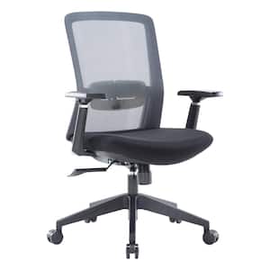 Ingram Fabric Swivel Office Chair in Grey