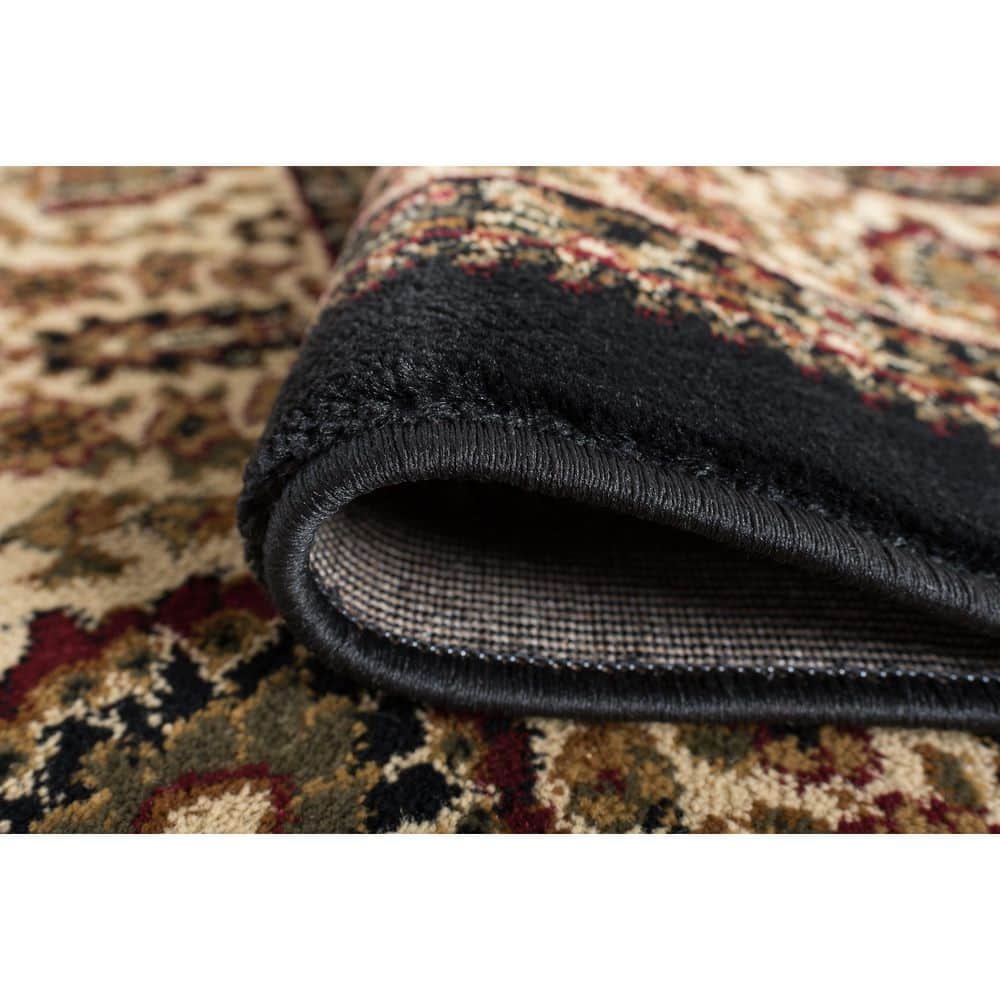 Sensation Black 9 ft. x 12 ft. Traditional Area Rug - thumbnail 6